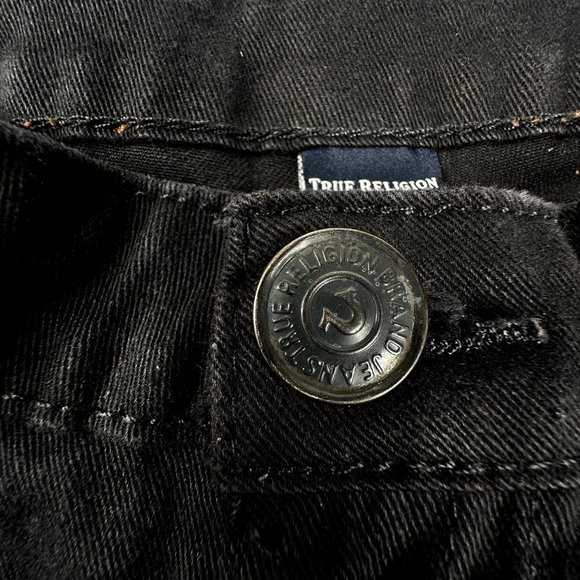 True Religion Kids‎ Shorts Size 16 Geno Cut Off Short black - Picture 6 of 9